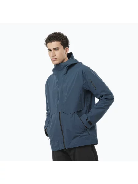 Salomon Outerpath Pro férfi esőkabát éjfekete navy Outerpath Pro haditengerészet