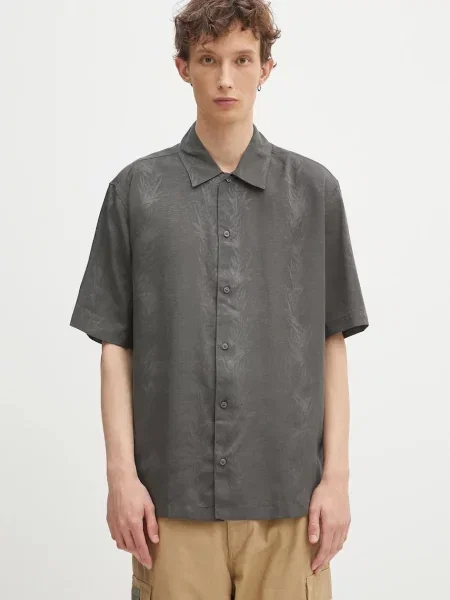 Samsoe Samsoe cămașă Saayo cu guler clasic regular verde