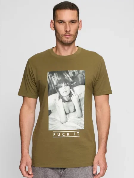 Тениска Mister Tee каки