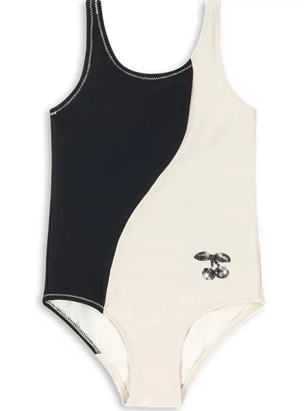 Konges Sløjd jednodílné plavky dětské TAO SWIMSUIT bílé
