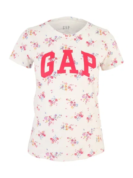Gap Tall Tričko CLASSIC opálová / pink offwhite červená