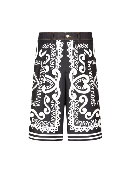 Szorty jeansowe Dolce And Gabbana casual czarne