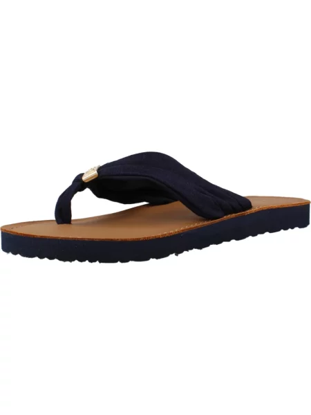 Klapki Tommy Hilfiger niebieskie