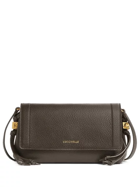 Geanta crossbody Coccinelle din piele maro