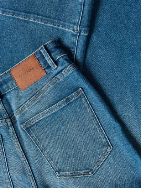 Reserved Джинси flare синій