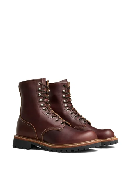 Botine Red Wing Shoes din piele roșu