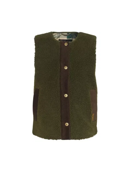 Kamizelka Barbour typu teddy zielona