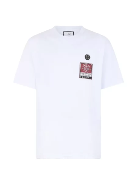 Tricou Philipp Plein tenis alb