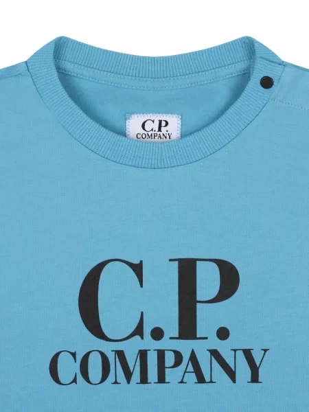 Тениска C.p. Company синьо