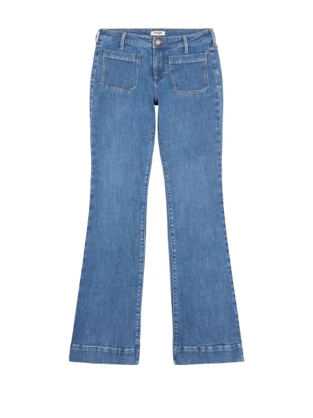 WRANGLER Jeans FLARE denim albastru