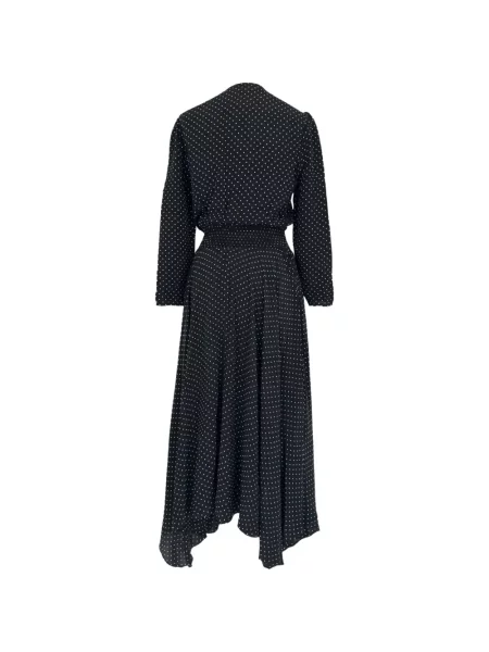 Rochie midi Maje cu buline cu decolteu în V negru