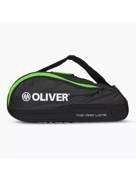 Olcsóbban. Oliver Top Pro 6R fekete/zöld squash táska. Méret: OS fekete