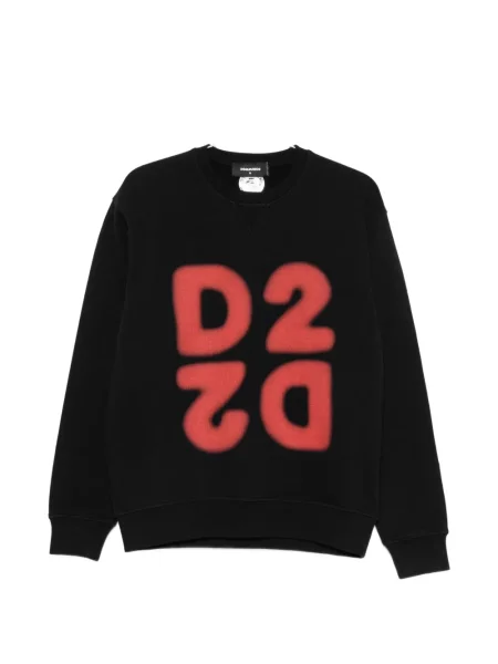 Hanorac Dsquared2 cu imagine negru