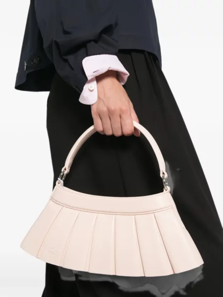 Geantă shopper Lacoste roz