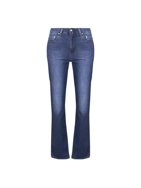 Ravne kavbojke Levi's® z visokim pasom modra