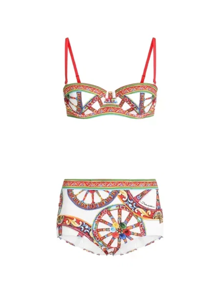 Bikini Dolce & Gabbana cu imagine alb