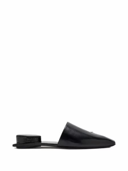 Papuci tip mules Tory Burch din piele negru