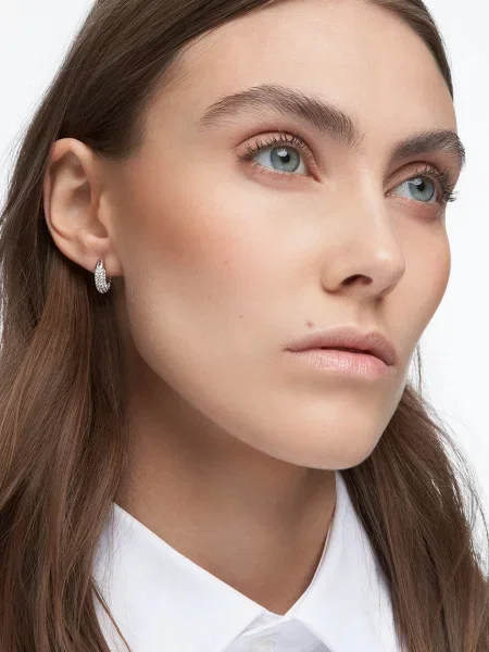 Uhani Swarovski srebrna
