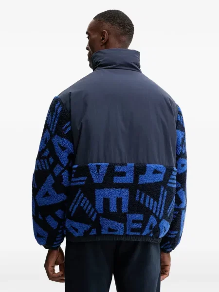 Geacă Ea7 Emporio Armani albastru