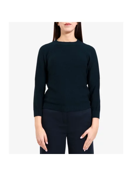 Dzianinowy sweter Weekend Max Mara niebieski