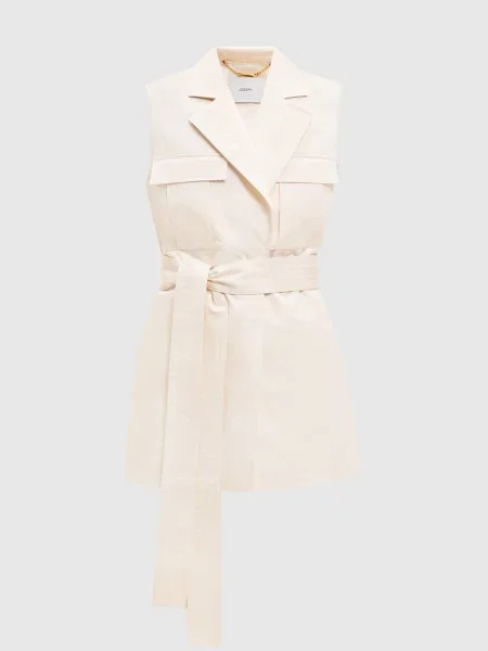 Жилет Diafa кольору айворі з льоном Joseph бежевий