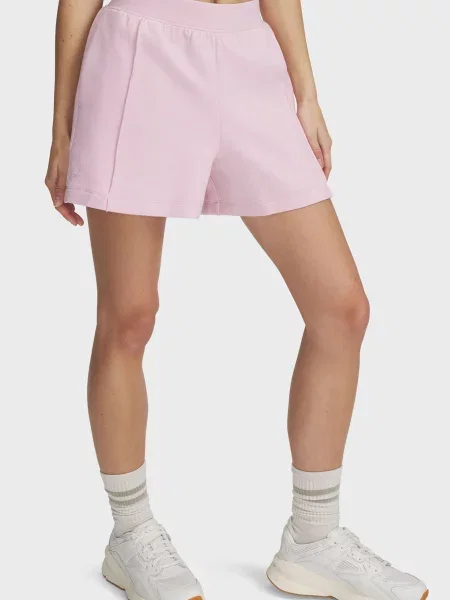 Флісові короткі спортивні шорти Under Armour рожеві