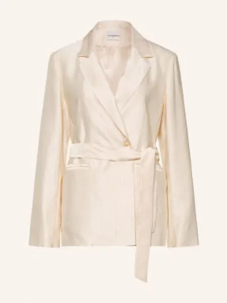Claudie Pierlot Satynowa Marynarka weiss