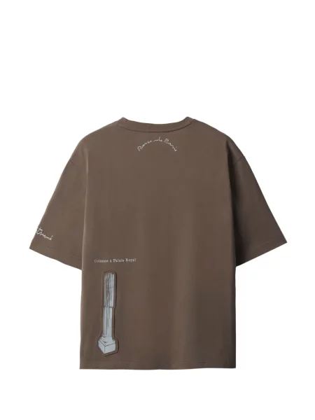 Tricou Maison Kitsune cu imagine verde
