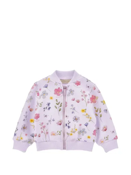 Bluza rozpinana dziecięca Monnalisa fioletowa