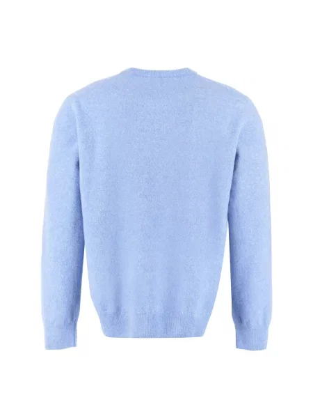 Sweter The (alphabet) z kaszmiru niebieski