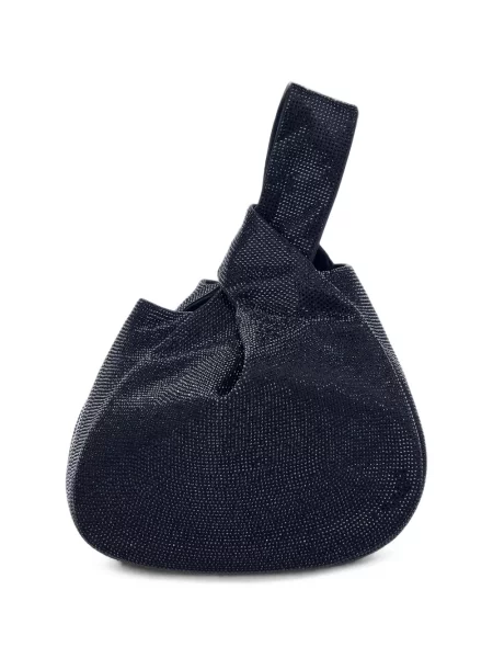 Stras geantă shopper Giorgio Armani negru