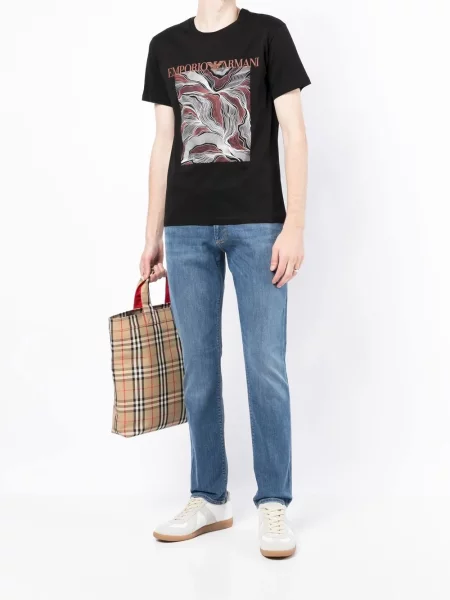 Džinsai Emporio Armani mėlyna