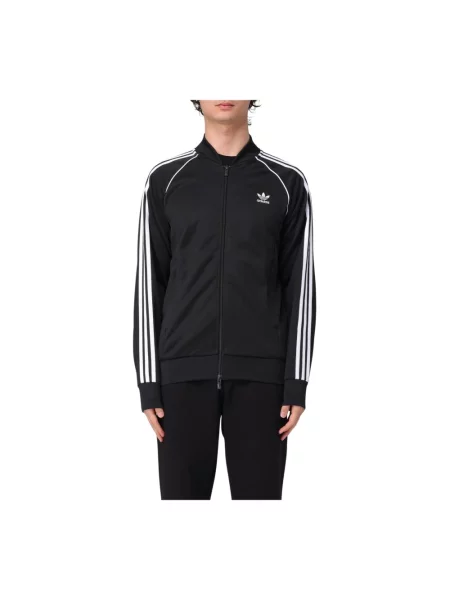 Kurtka Adidas Originals do biegania z logo ze stójką biała