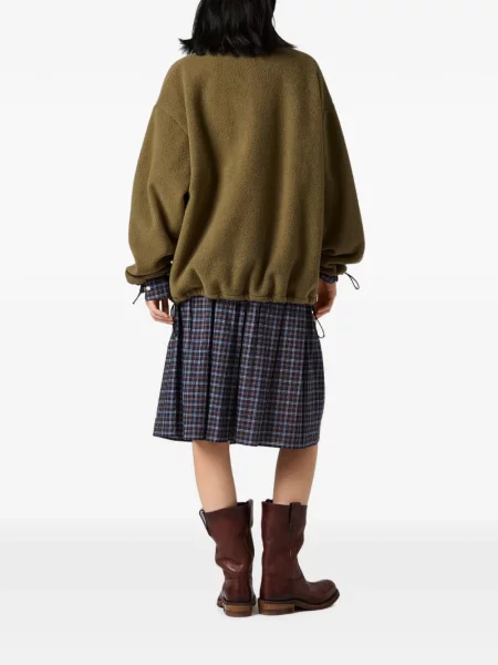 Geacă Miu Miu din fleece verde