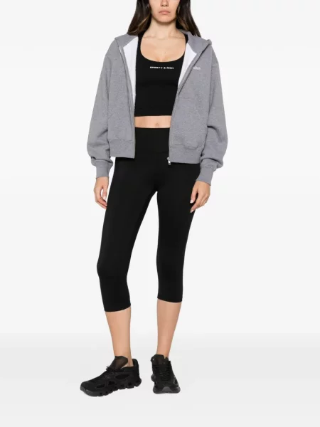 Top Sporty & Rich cu imagine negru
