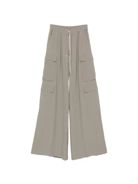 Pantaloni cargo Rick Owens cu cordon gri
