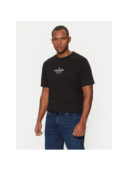 Tommy Hilfiger Póló Regular Fit fekete