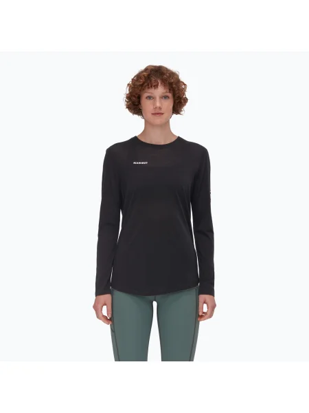 Дамска блуза с дълъг ръкав Mammut Tree Wool FL black черно