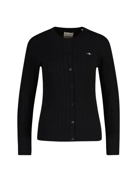 GANT Geacă tricotată negru