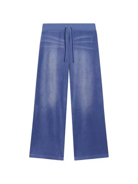 Pantaloni Juicy Couture din velur alergare albastru
