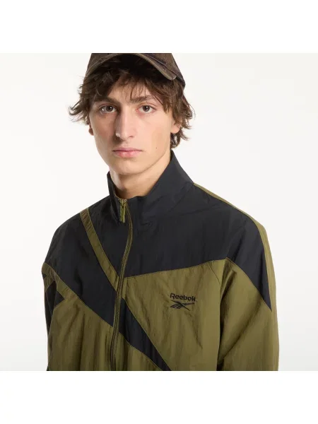 Jachetă Reebok Vector Track Top Olive Stone/ Black S negru