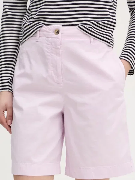 Παντελόνι chino Tommy Hilfiger με γούνα ροζ