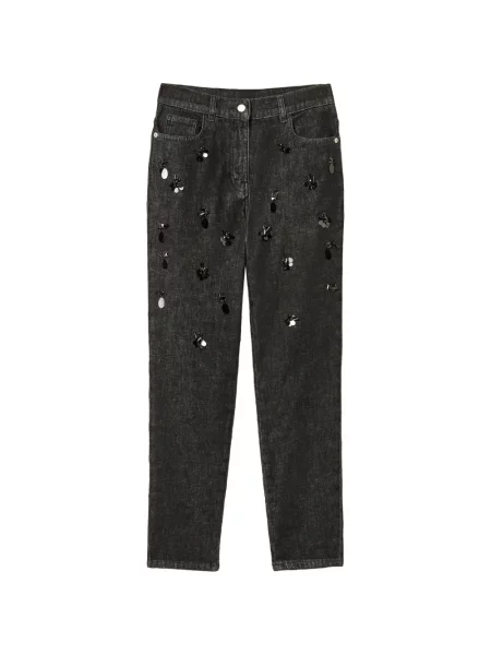 Blugi Twinset cu paiete negru