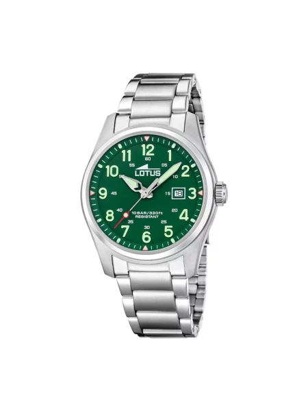 Lotus Analogové hodinky Date watch Minimalist For Him' zelená