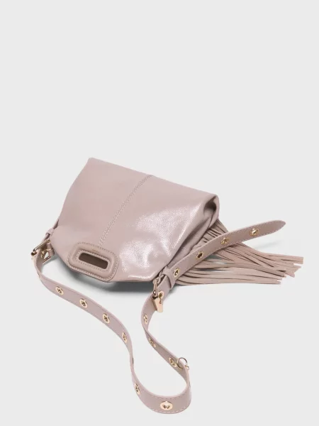 Шкіряна сумка Maje бежева