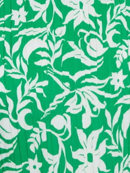 Rochie mini Maje cu model floral cu imagine verde