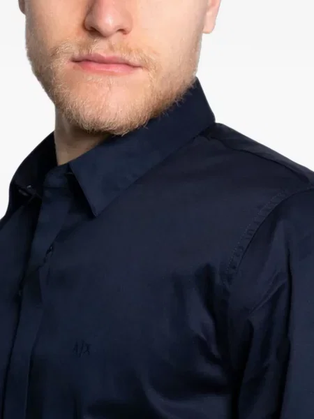 Lung cămașă Armani Exchange albastru