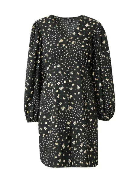 VERO MODA Rochie tip bluză VMALEA galben șofran / verde / negru alb