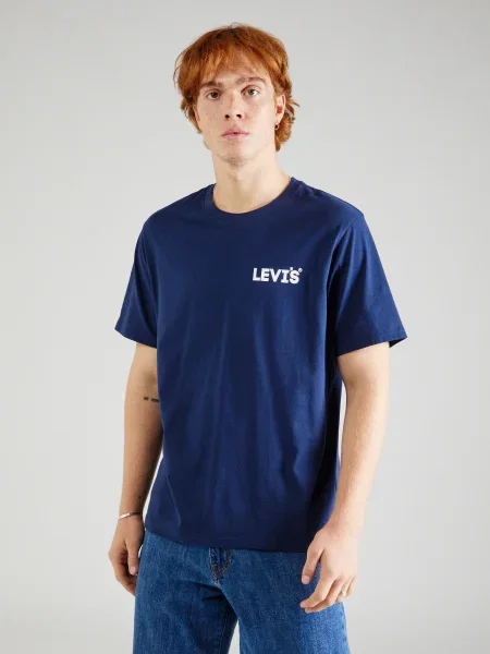 LEVI'S ® Majica indigo / bela modra