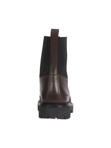 Botki Tommy Hilfiger skórzane brązowe